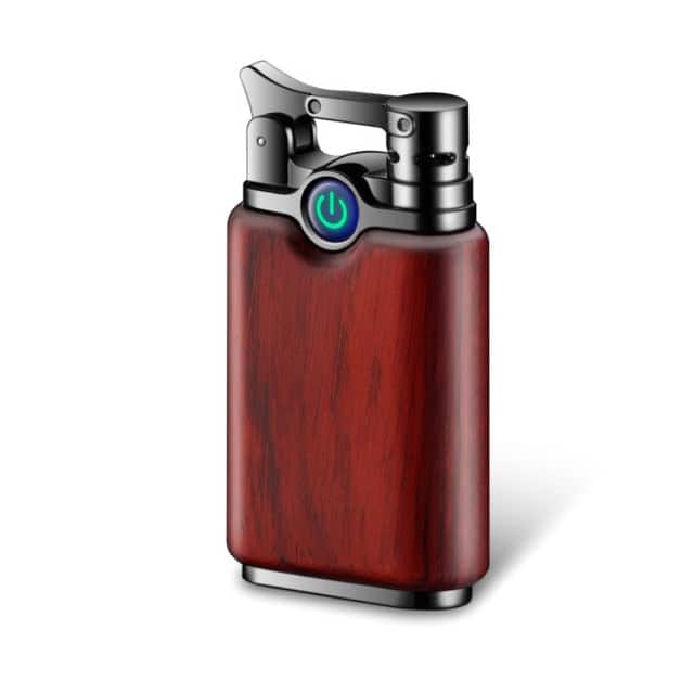 Double Flame Lighter Wooden Bow